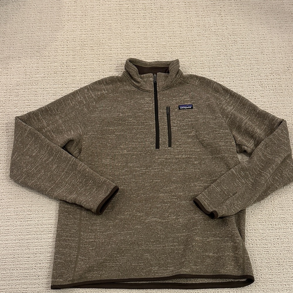 Patagonia Men's Gray Zip-Up Sweater